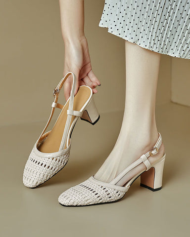 Summer-Office-Woven-Block-Heel-Slingback-Pumps-15