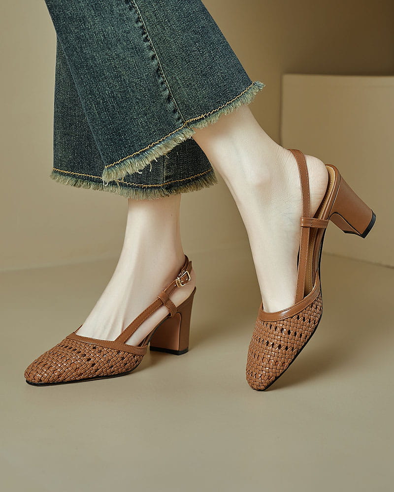 Summer-Office-Woven-Block-Heel-Slingback-Pumps-14