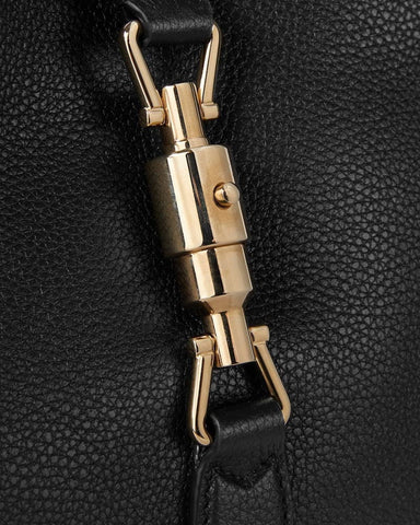 Medium Hobo Bag Black Leather