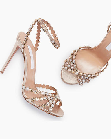 Women’s Party Rhinestone Strap Sandals with Stiletto Heel