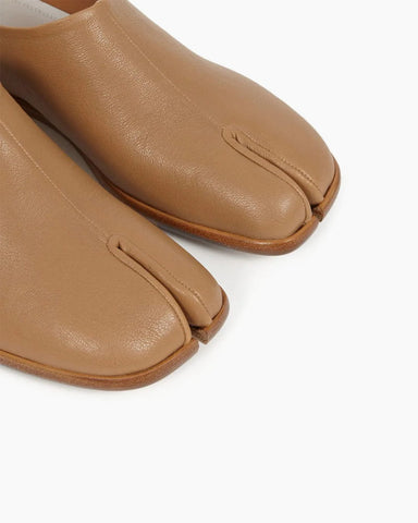 Women's Minimalist Split-Toe Leather Flat