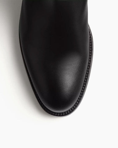 Women's Box Calfskin Knee High Boots