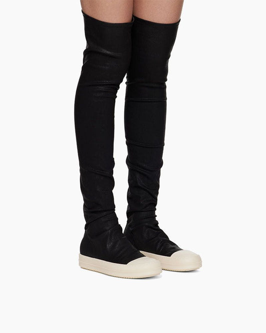 Black&White Hollywood High Sock Sneaks Tall Boots