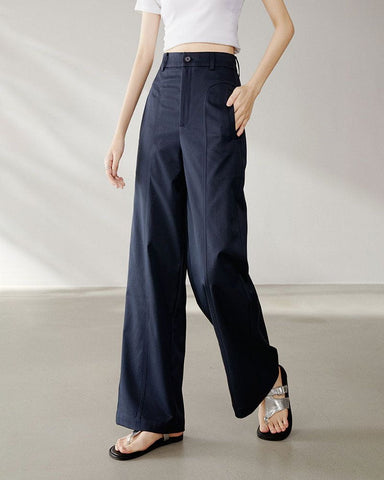 Women’s Loose Fit Draped Wide Leg Pants