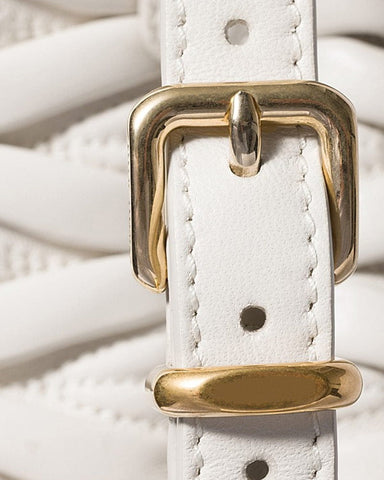 Matelassé Nappa Leather Mini Hobo Bag