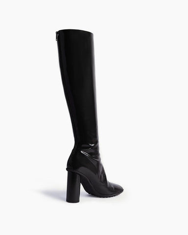Midnight Goddess Shimmering Tall Heeled Boots