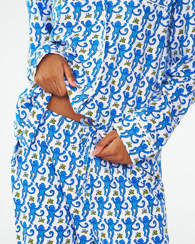 Monkey Polo Pajamas Long Style