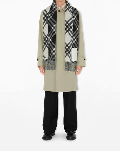 Soft Lambswool Plaid Scarf Winter Warmth