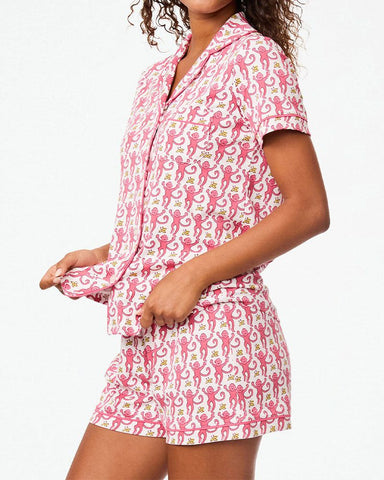Monkey Polo Pajamas Short Style