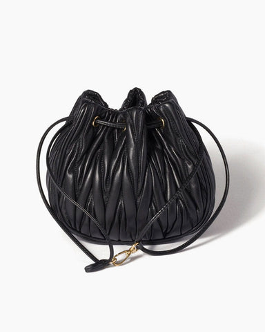 Nappa Leather Drawstring Pouch
