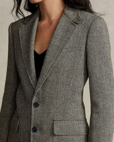 (Pre-Order)Women's Herringbone Blazer