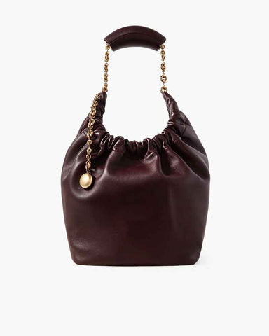 Small Burgundy Nappa Bag for Artful City Living