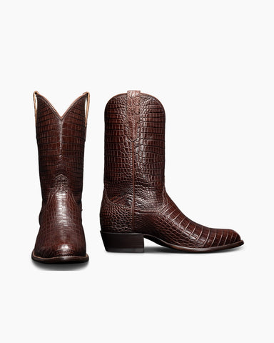 Premium Crocodile Print Boot For Urban Outings