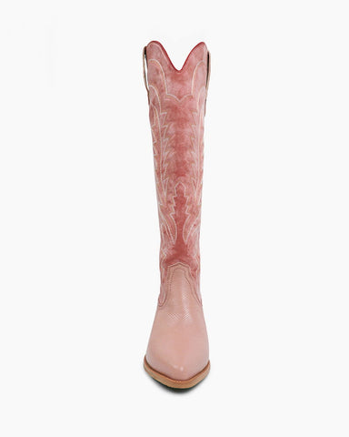 Women’s Fashion Week Street Style Leather Western Boots