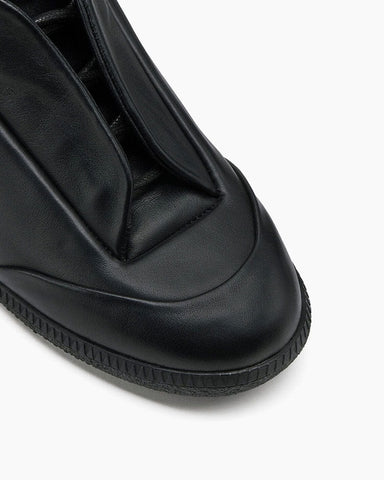 Leather High-Tops for Avant-Garde Streetwear Looks