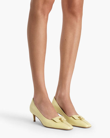 (Pre-sale)Smooth Leather Pocket Pumps