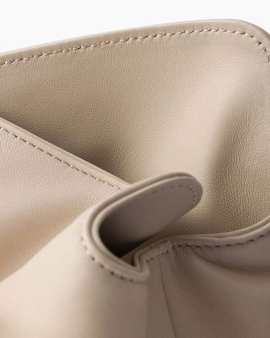 Small Soft Nappa Leather Bag with Buckle Detail