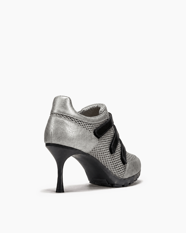 (Pre-sale) Breathable Mesh Triple-Strap Sneaker Heels