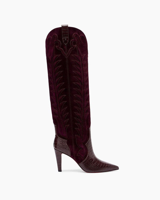 (Pre Sale) Santia 85mm Suede Knee-High Boots