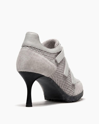 (Pre-sale) Breathable Mesh Triple-Strap Sneaker Heels
