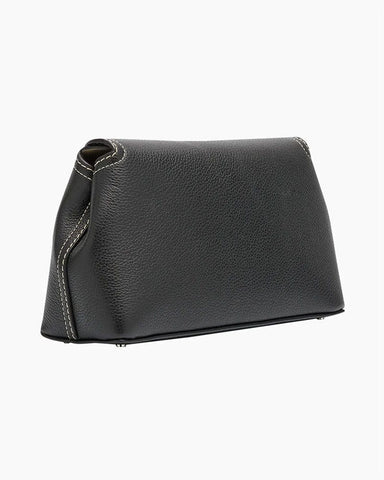 Women’s Elegant T-Lock Leather Clutch Bag