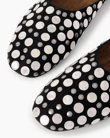 Women's Stylish Studded Slip-On Flats