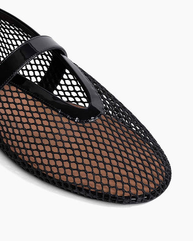 BALLET FLATS IN FISHNET 42-45