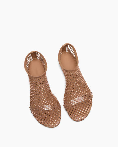 Women’s Rhinestone Mesh Ballet Flats