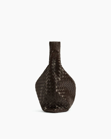 Women's Large Hop Intrecciato Leather Shoulder Bag