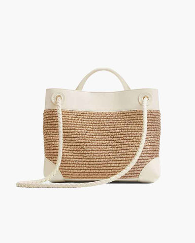 Raffia Knot Top Handle Crossbody Bags