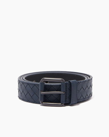 Refined Everyday Woven Leather Belt