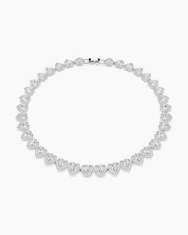 Mixed Cut Heart Necklace