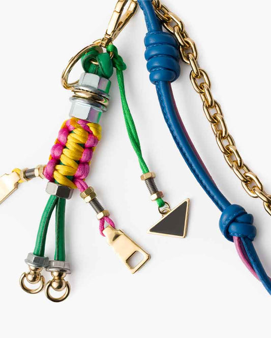 Industrial Style Rope Keychain Gold Chain