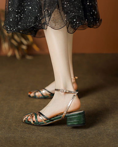 Vintage-Garden-Party-Leather-Block-Heel-Sandals-14