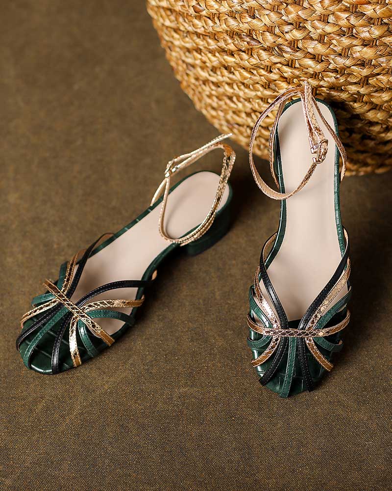 Vintage-Garden-Party-Leather-Block-Heel-Sandals-8