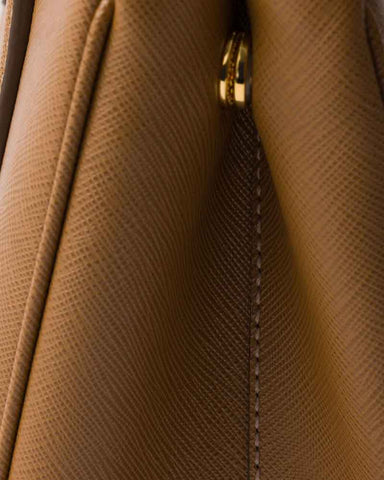 Black Double Zip Shoulder Handbag with Gold Hardware & Strap