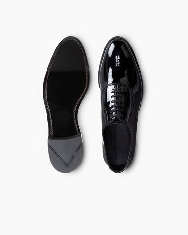 Men's Black Patent Leather Oxford Dress Shoes