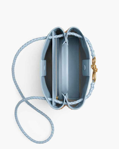 Raffia Knot Top Handle Crossbody Bags