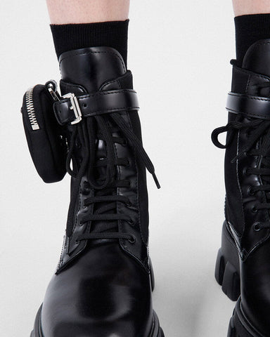 Leather & Re-Nylon Boots for Urban Winter Walk