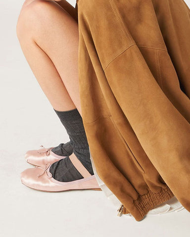 Elegant Satin Ballerina Shoes