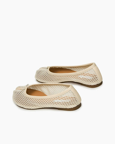 (Pre-sale) Women’s Mesh Split-Toe Ballet Flats