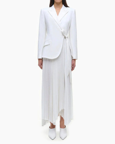 (Pre-sale) Classic Crepe Combo Blazer Dress