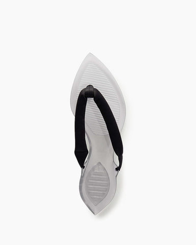 Knotted Strap Jelly Flip-Flop Sandals