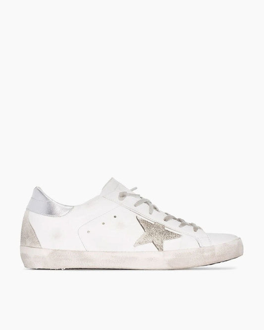 Women's Super Star Distressed Leather Low Top Sneakers