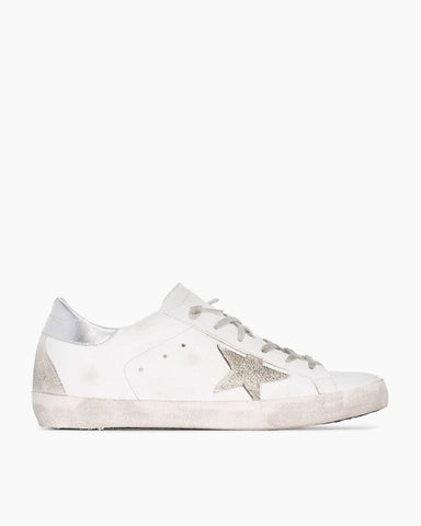 Women's Super Star Distressed Leather Low Top Sneakers