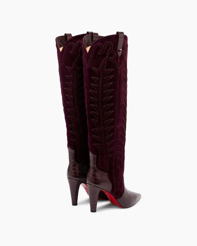 (Pre Sale) Santia 85mm Suede Knee-High Boots