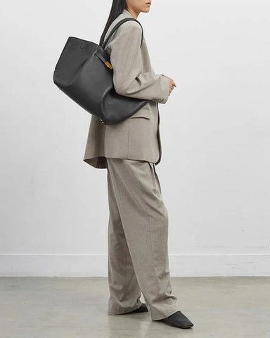 Women's New York Belted Leather Tote Bag