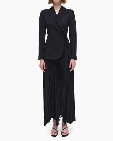 (Pre-sale) Classic Crepe Combo Blazer Dress