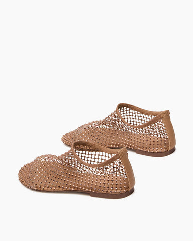 Women’s Rhinestone Mesh Ballet Flats