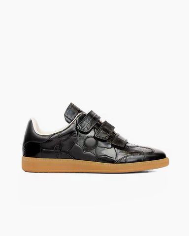 Women’s Beige Suede Leather Hook-and-Loop Sneakers